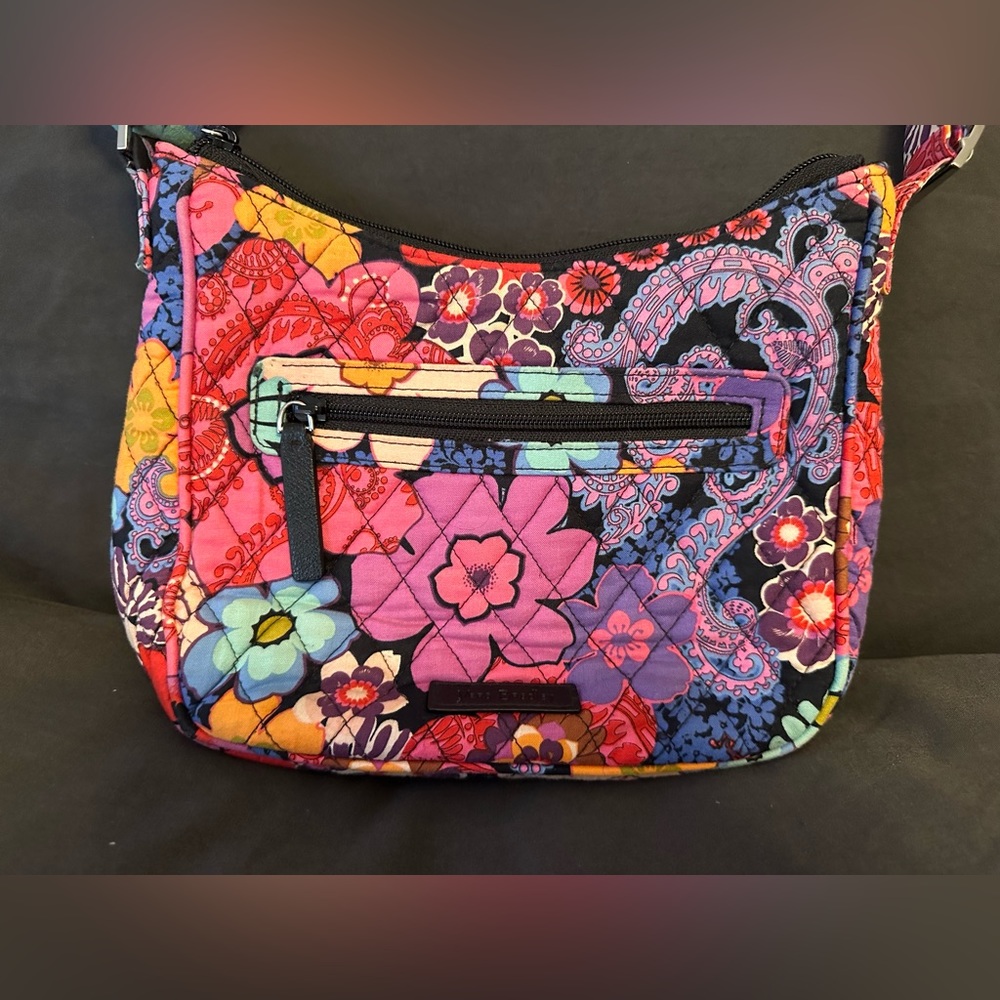 Vera Bradley Fiesta Floral Flowers Quilted Crossbody … Gem